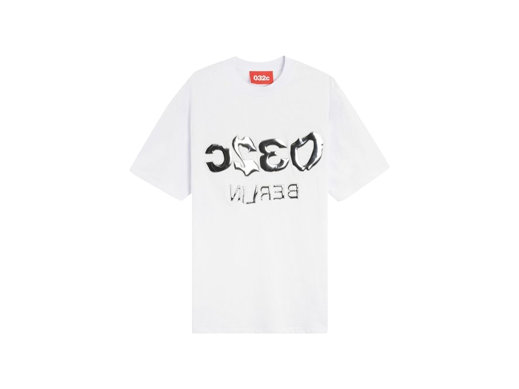 032C Barcode Glitch Tee White-032C-pikastore.cz