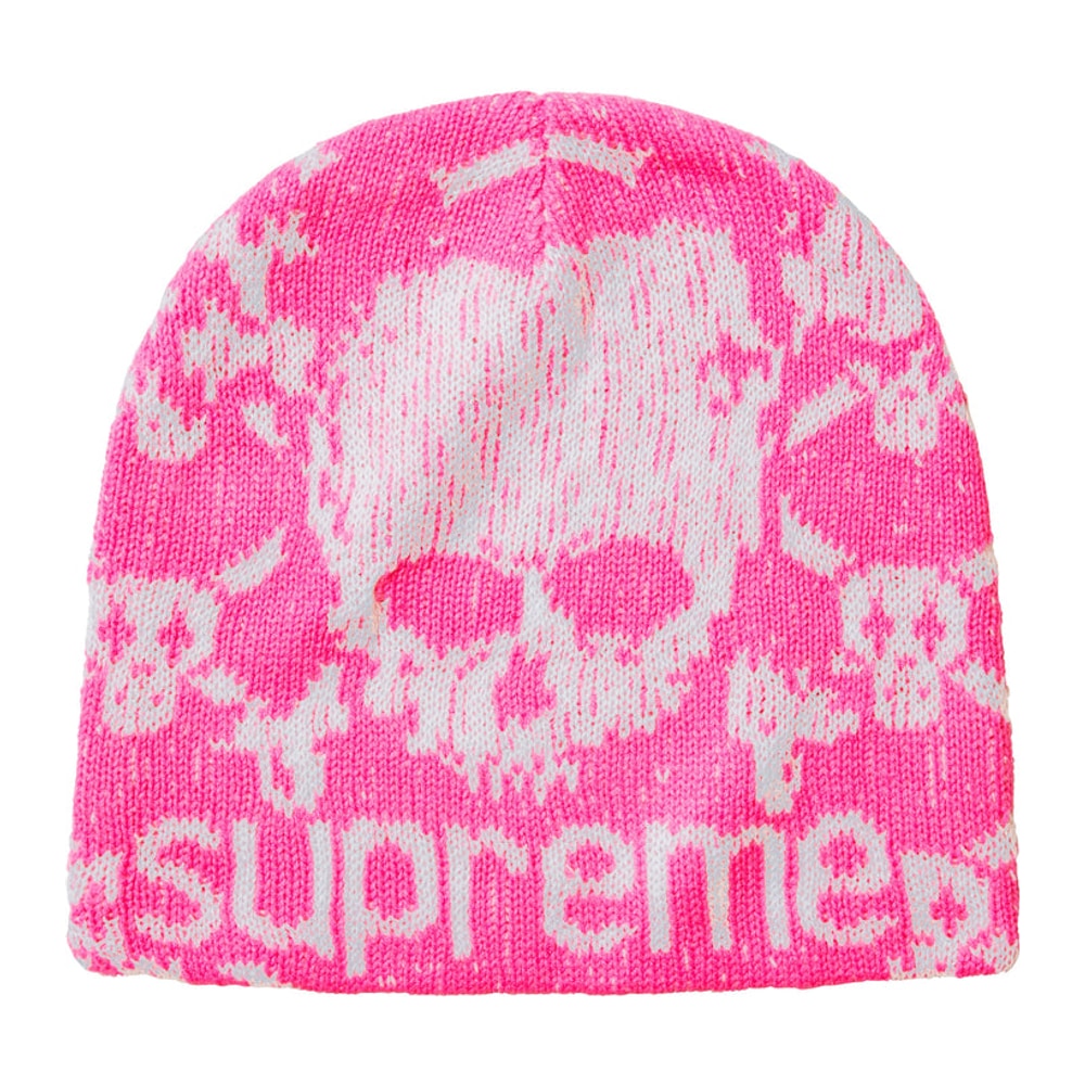 Supreme®/Vanson Leathers® Skull Beanie Pink